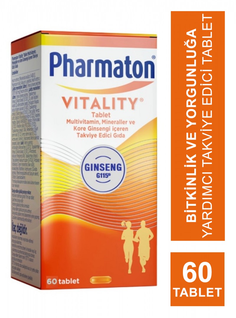 Outlet - Pharmaton Vitality Multivitamin 60 Tablet - Takviye Edici Gıda