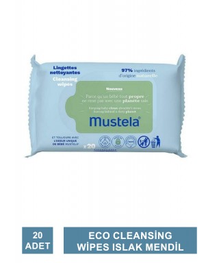 Outlet - Mustela Eco Cleansing Wipes Islak Mendil 20 Adet