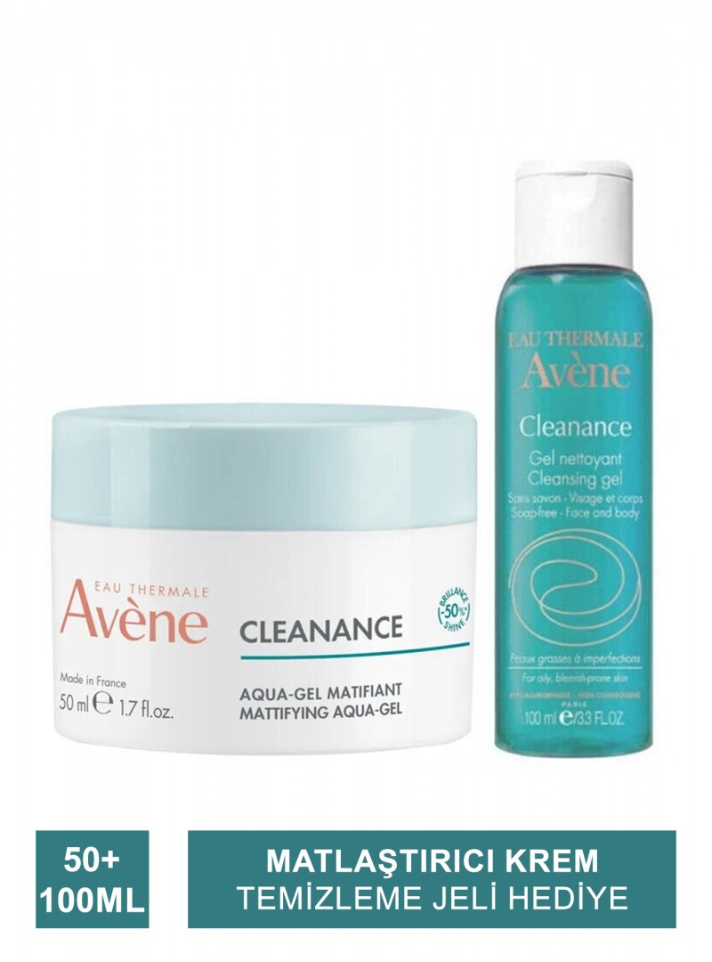 Avene Cleanance Aqua Matlaştırıcı Krem 50 ml - Temizleme Jeli Hediye