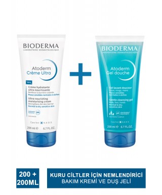 Bioderma Atoderm Cream Ultra 200 ml & Atoderm Shower Gel 200 ml