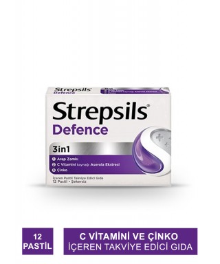 Outlet - Strepsils Defence 3in1 12 Pastil