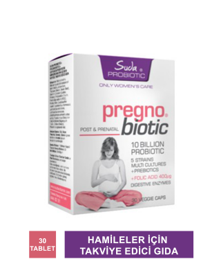 Outlet - Suda Probiotic Pregno Biotic Takviye Edici Gıda 30 Tablet