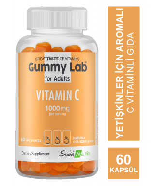 Outlet - Suda Vitamin Gummy Lab Vitamin C for Adult 60 Yumuşak Kapsül