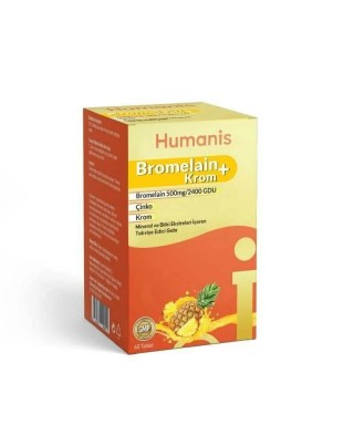 Humanis Bromelain+Krom 60 Tablet