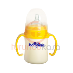 Bambino PP Kulplu Geniş Ağızlı Biberon 150 ml BE-817 :
