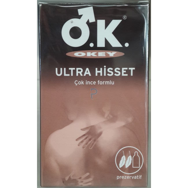 Okey Ultra Hisset (Çok İnce Formlu) 10'lu Prezervatif :