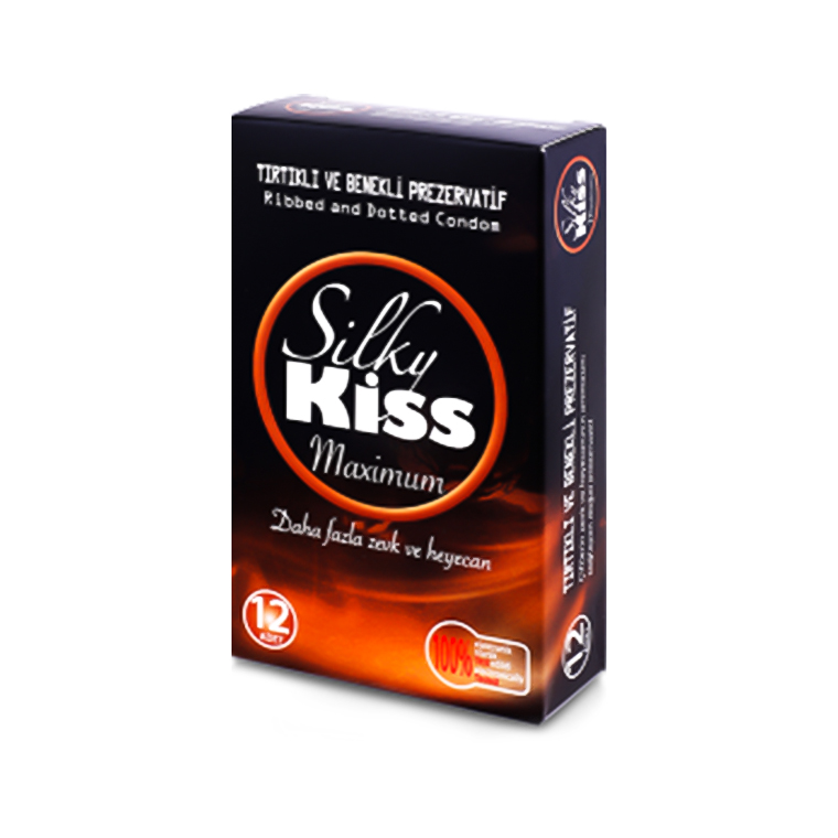 Silky Kiss Maximum Tırtıklı-Benekli-Konturlu Prezervatif 12 Adet :